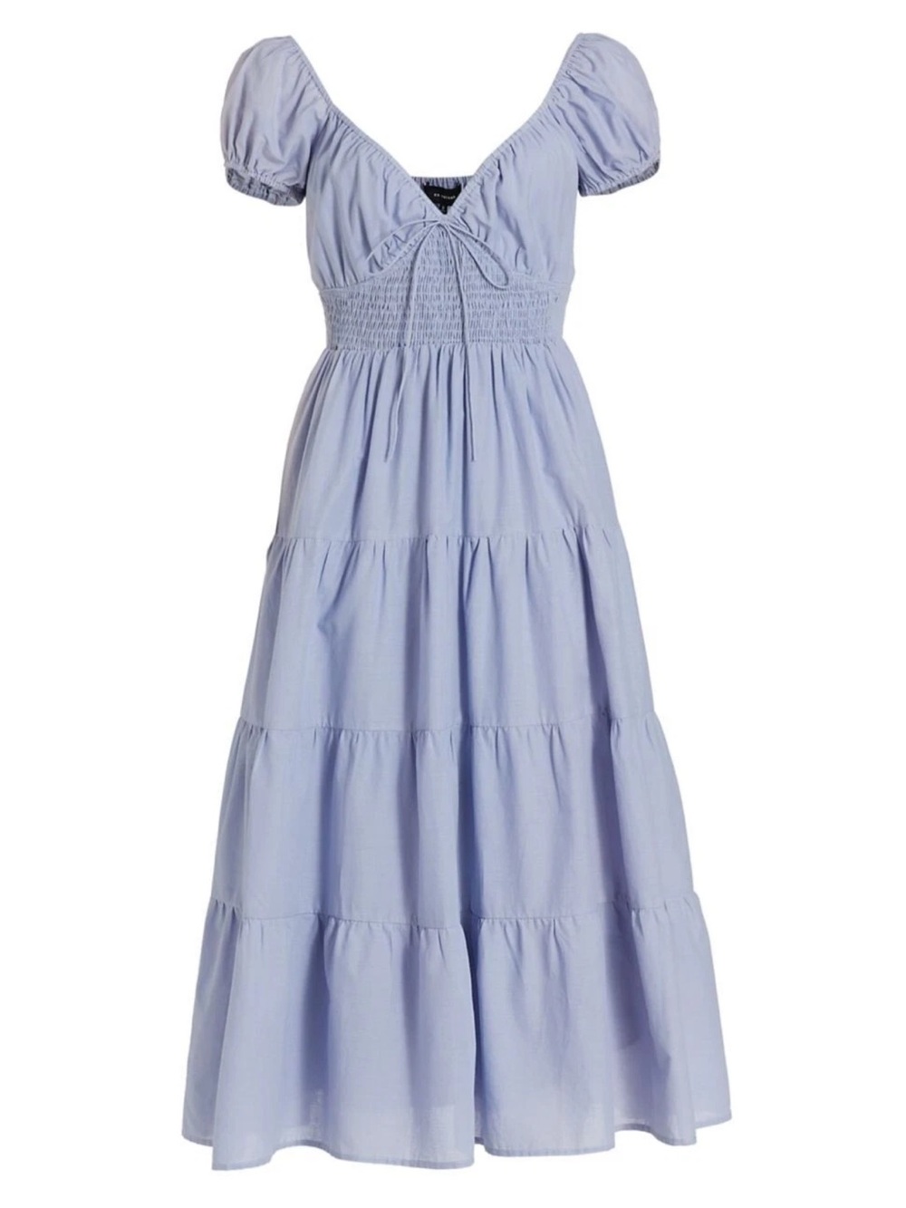 En Saison Blue Smocked Tiered
Midi Dress SZ Small - Picture 2 of 14